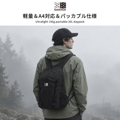 カリマー KARRIMOR リュック メンズ レディース リュックサック バックパック ブランド カジュアル パッカブル バッグ 軽量 軽い 畳める デイパック おしゃれ A4 20L ventis VT F 20 501291 （White）｜詳細画像