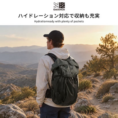 リュック メンズ レディース 大容量 バックパック おしゃれ カジュアル アウトドア 登山 登山リュック ハイキング トレッキング ハイドレーション対応 大人 A4 thrush 40 501285 （DarkCharcoal）｜詳細画像