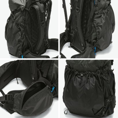 リュック メンズ レディース 大容量 バックパック おしゃれ カジュアル アウトドア 登山 登山リュック ハイキング トレッキング ハイドレーション対応 大人 A4 thrush 40 501285 （DarkCharcoal）｜詳細画像