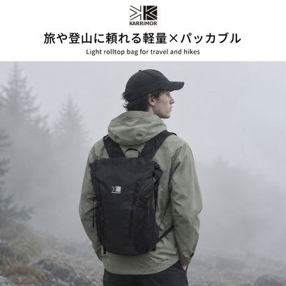カリマー KARRIMOR リュック メンズ レディース リュックサック ブランド カジュアル パッカブル バッグ 軽量 軽い ナイロン デイパック ロールトップ バックパック B5 15L ventis 15 501292 （White）｜詳細画像
