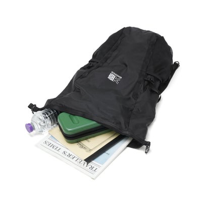カリマー KARRIMOR リュック メンズ レディース リュックサック ブランド カジュアル パッカブル バッグ 軽量 軽い ナイロン デイパック ロールトップ バックパック B5 15L ventis 15 501292 （Black）｜詳細画像