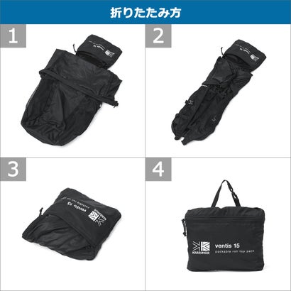 カリマー KARRIMOR リュック メンズ レディース リュックサック ブランド カジュアル パッカブル バッグ 軽量 軽い ナイロン デイパック ロールトップ バックパック B5 15L ventis 15 501292 （SageLeaf）｜詳細画像