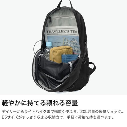 カリマー KARRIMOR リュック メンズ レディース バックパック ブランド おしゃれ 軽量 カジュアル アウトドア 登山 ハイキング コンパクト 小さめ スマート デイパック grab pack 20 501299 （Black）｜詳細画像