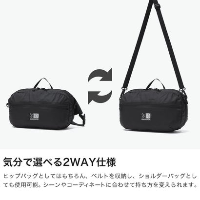 ウエストバッグ メンズ レディース ブランド ヒップバッグ ボディバッグ ショルダーバッグ 軽量 斜め掛け パッカブル A5 2WAY 5L ventis VT hip bag R 501294 （SageLeaf）｜詳細画像