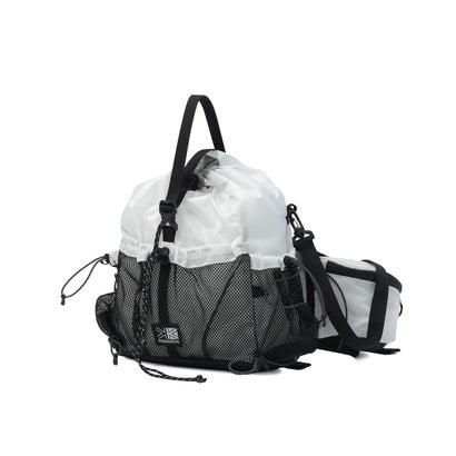 カリマー KARRIMOR ショルダーバッグ メンズ レディース 小さめ ブランド ウエストバッグ ヒップバッグ おしゃれ 斜めがけ 軽量 アウトドア シンプル カジュアル 巾着型 grab lumber pack 501301 （White）｜詳細画像