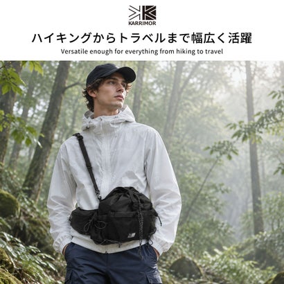 カリマー KARRIMOR ショルダーバッグ メンズ レディース 小さめ ブランド ウエストバッグ ヒップバッグ おしゃれ 斜めがけ 軽量 アウトドア シンプル カジュアル 巾着型 grab lumber pack 501301 （White）｜詳細画像