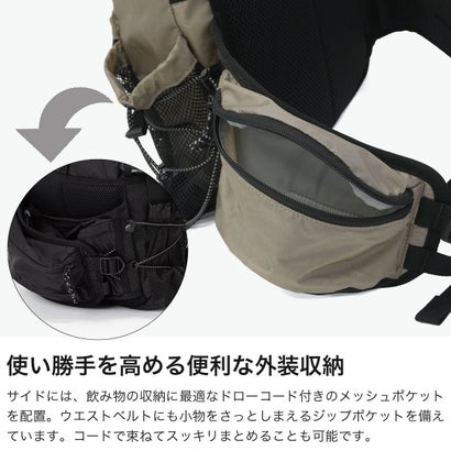 カリマー KARRIMOR ショルダーバッグ メンズ レディース 小さめ ブランド ウエストバッグ ヒップバッグ おしゃれ 斜めがけ 軽量 アウトドア シンプル カジュアル 巾着型 grab lumber pack 501301 （White）｜詳細画像