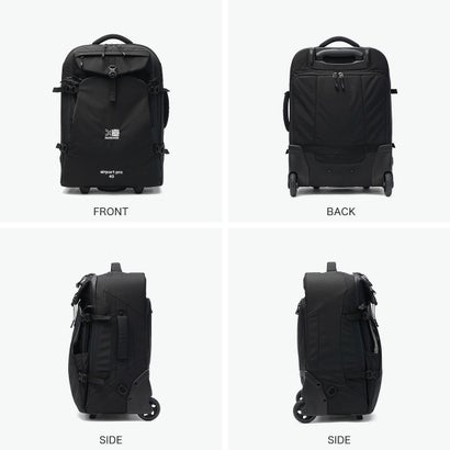 カリマー KARRIMOR キャリーケース Sサイズ メンズ レディース スーツケース ソフトキャリーケース 40L 3泊 4泊 2WAY リュック ショルダーバッグ トート airport pro 40 501305 （Black）｜詳細画像