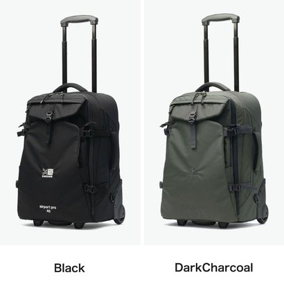カリマー KARRIMOR キャリーケース Sサイズ メンズ レディース スーツケース ソフトキャリーケース 40L 3泊 4泊 2WAY リュック ショルダーバッグ トート airport pro 40 501305 （Black）｜詳細画像