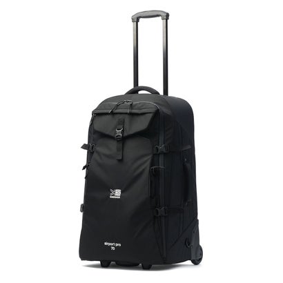 カリマー KARRIMOR キャリーケース Mサイズ メンズ レディース スーツケース ソフトキャリーケース 70L 6泊 7泊 2WAY リュック ショルダーバッグ トート airport pro 70 501304 （Black）｜詳細画像