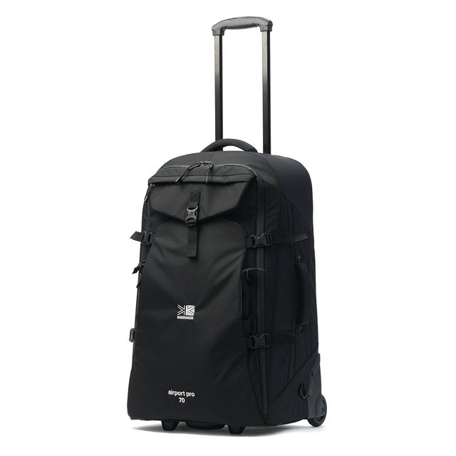 キャリーケース Mサイズ メンズ レディース スーツケース ソフトキャリーケース 70L 6泊 7泊 2WAY リュック ショルダーバッグ トート airport pro 70 501304 （Black）