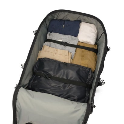 カリマー KARRIMOR キャリーケース Mサイズ メンズ レディース スーツケース ソフトキャリーケース 70L 6泊 7泊 2WAY リュック ショルダーバッグ トート airport pro 70 501304 （DarkCharcoal）｜詳細画像