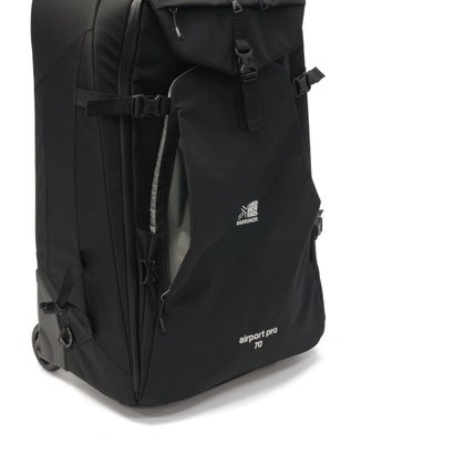 カリマー KARRIMOR キャリーケース Mサイズ メンズ レディース スーツケース ソフトキャリーケース 70L 6泊 7泊 2WAY リュック ショルダーバッグ トート airport pro 70 501304 （DarkCharcoal）｜詳細画像
