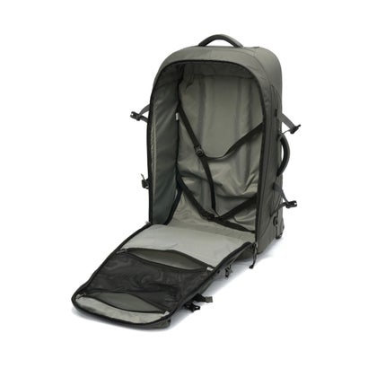 カリマー KARRIMOR キャリーケース Mサイズ メンズ レディース スーツケース ソフトキャリーケース 70L 6泊 7泊 2WAY リュック ショルダーバッグ トート airport pro 70 501304 （DarkCharcoal）｜詳細画像