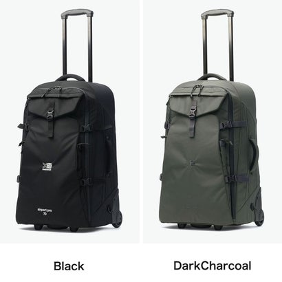 カリマー KARRIMOR キャリーケース Mサイズ メンズ レディース スーツケース ソフトキャリーケース 70L 6泊 7泊 2WAY リュック ショルダーバッグ トート airport pro 70 501304 （DarkCharcoal）｜詳細画像