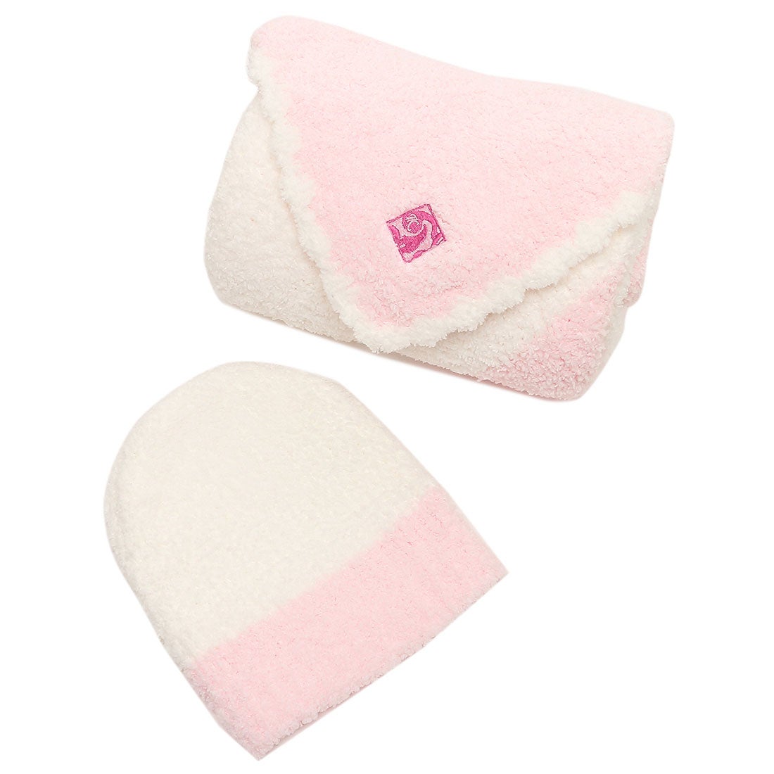 カシウエア ベビー 帽子 ふわふわ 出産祝い ピンク - 帽子
