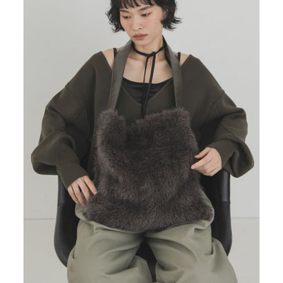 ケービーエフ KBF フラッフィービッグBAG （アイボリー）｜詳細画像