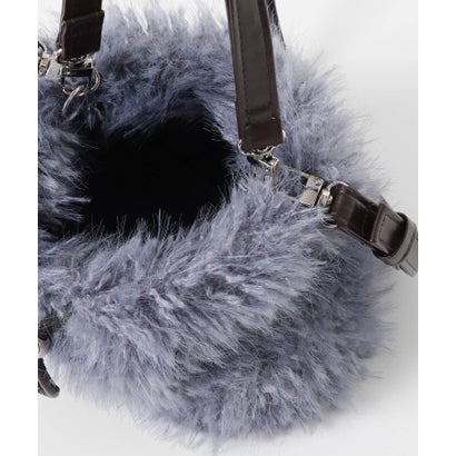 ケービーエフ KBF フラッフィー巾着ミニBAG （ブルー）｜詳細画像