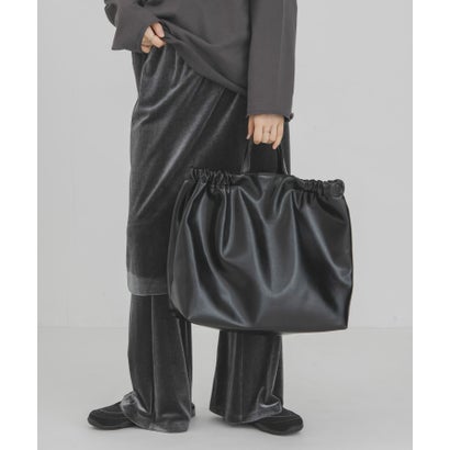 ケービーエフ KBF ギャザーハンドルビッグBAG （ブラウン）｜詳細画像