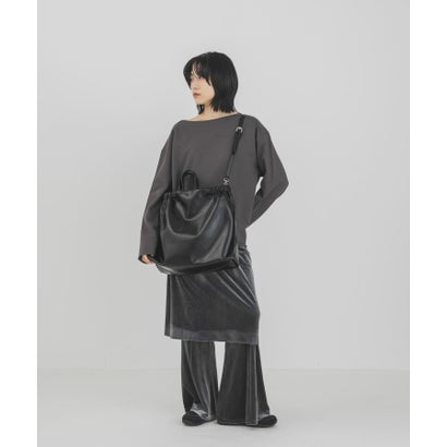 ケービーエフ KBF ギャザーハンドルビッグBAG （ブラック）｜詳細画像
