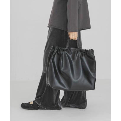 ケービーエフ KBF ギャザーハンドルビッグBAG （ブラック）｜詳細画像