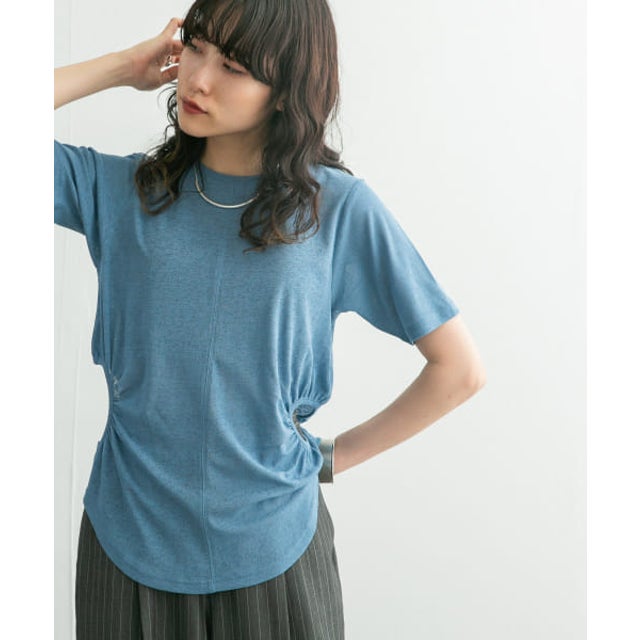 サイドオープンカットソー （BLUE）