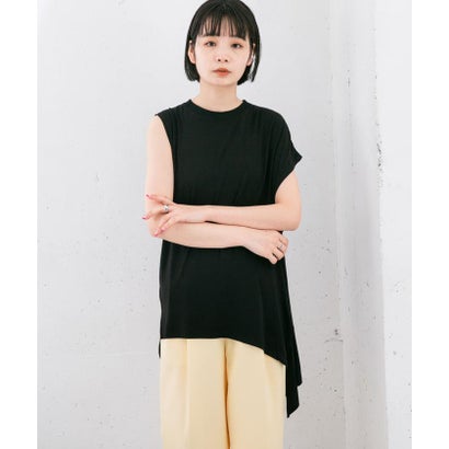 ケービーエフ KBF アシンメトリーレーヨンカットソー （OFF）｜詳細画像