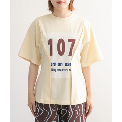 ケービーエフ KBF ウエストタックナンバリングTEE （YELLOW BEG）｜詳細画像