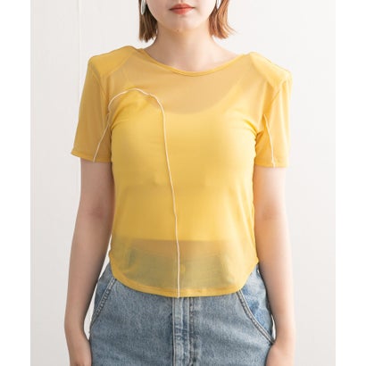 ケービーエフ KBF バックオープンメッシュTEE （YELLOW）｜詳細画像
