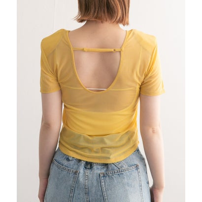 ケービーエフ KBF バックオープンメッシュTEE （YELLOW）｜詳細画像