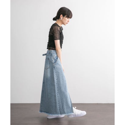 ケービーエフ KBF ギャザーチュールTEE （L.KHAKI）｜詳細画像
