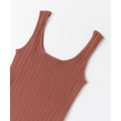 ケービーエフ KBF RIBニットタンクトップ （RED BROWN）｜詳細画像