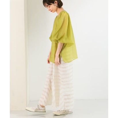 ケービーエフ KBF チェックロングキャミワンピース （OFF×BEIGE）｜詳細画像