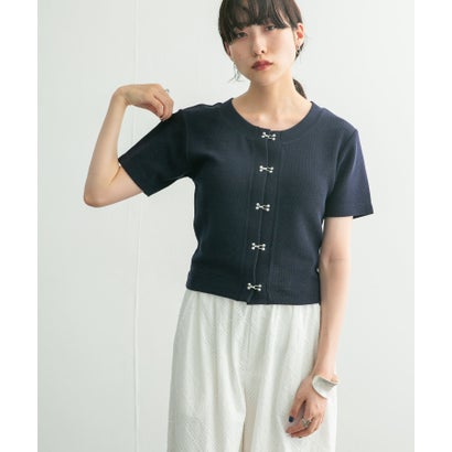 ケービーエフ KBF フロントホックTEE （APRICOT）｜詳細画像