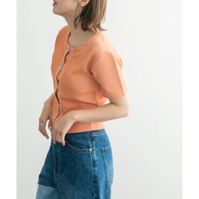 ケービーエフ KBF フロントホックTEE （APRICOT）｜詳細画像