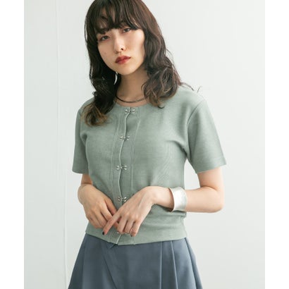 ケービーエフ KBF フロントホックTEE （APRICOT）｜詳細画像