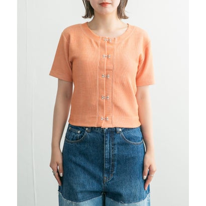 ケービーエフ KBF フロントホックTEE （APRICOT）｜詳細画像