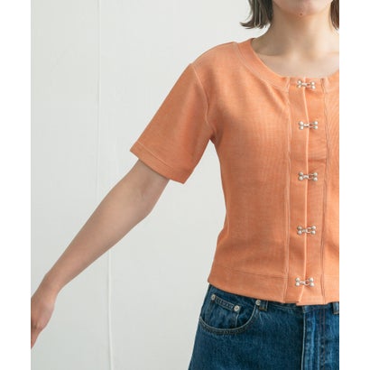 ケービーエフ KBF フロントホックTEE （APRICOT）｜詳細画像