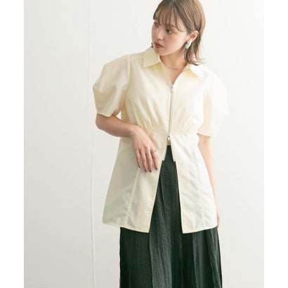 ケービーエフ KBF デザインスリーブフロントZIPシャツ （YELLOW）｜詳細画像