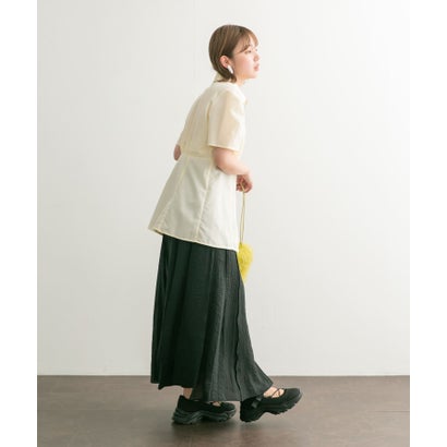 ケービーエフ KBF デザインスリーブフロントZIPシャツ （YELLOW）｜詳細画像