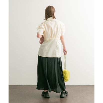ケービーエフ KBF デザインスリーブフロントZIPシャツ （YELLOW）｜詳細画像