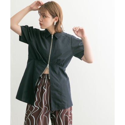 ケービーエフ KBF デザインスリーブフロントZIPシャツ （YELLOW）｜詳細画像