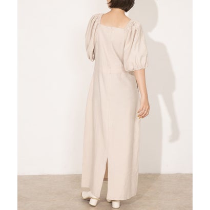 ケービーエフ KBF バルーンスリーブロングワンピース （BEIGE）｜詳細画像