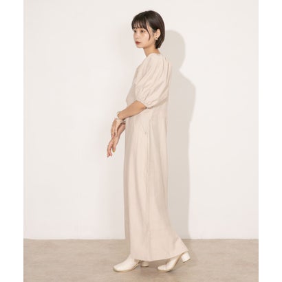 ケービーエフ KBF バルーンスリーブロングワンピース （BEIGE）｜詳細画像