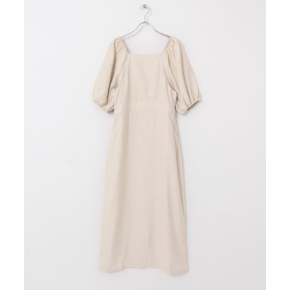 ケービーエフ KBF バルーンスリーブロングワンピース （BEIGE）｜詳細画像