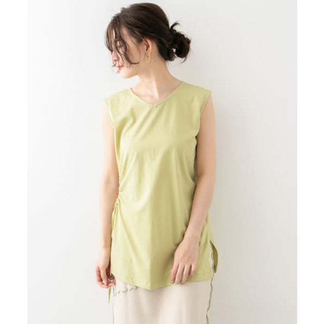 ウエストオープンドロストプルオーバー∴ （LIME）