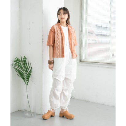 ケービーエフ KBF タイルプリントメッシュシャツ （ORANGE）｜詳細画像