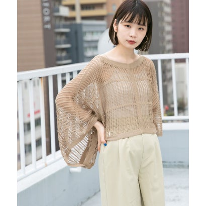 ケービーエフ KBF 2WAYメッシュ編みプルオーバー （NAVY）｜詳細画像