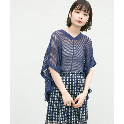 ケービーエフ KBF 2WAYメッシュ編みプルオーバー （NAVY）｜詳細画像