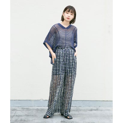 ケービーエフ KBF 2WAYメッシュ編みプルオーバー （NAVY）｜詳細画像